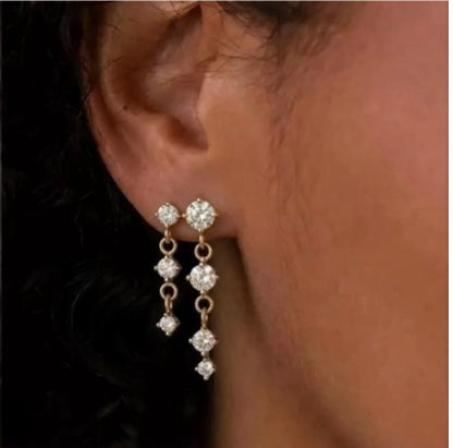 Arete Rhinestone Doble