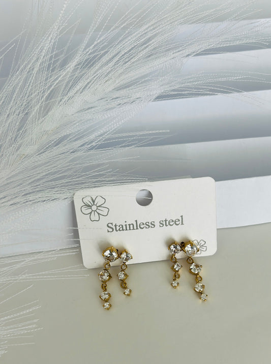Arete Rhinestone Doble