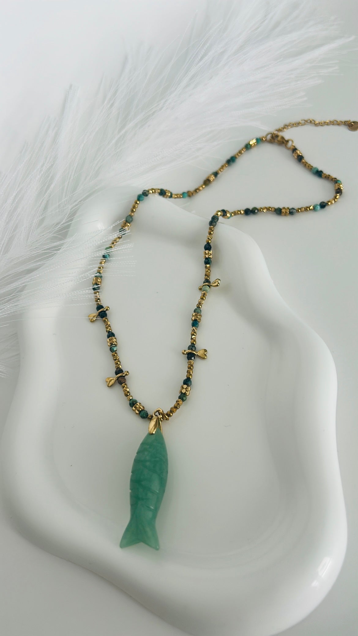 Collar Cuarzo Pez