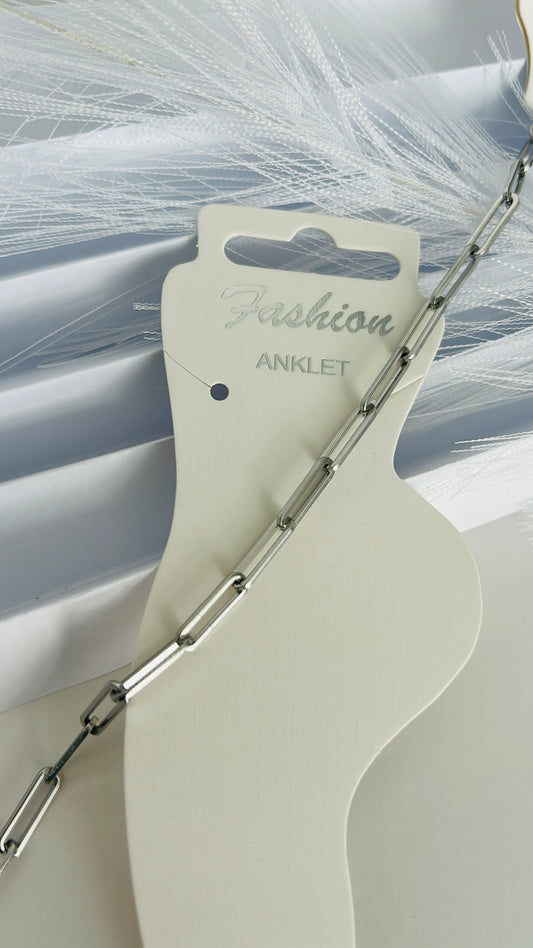 Tobillera en “stainless steel”