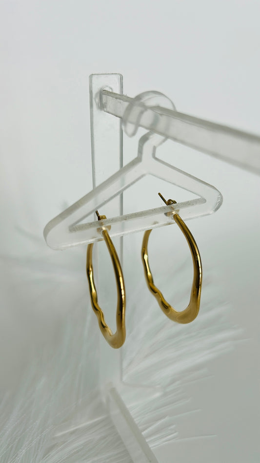 Aretes Argolla Dorada
